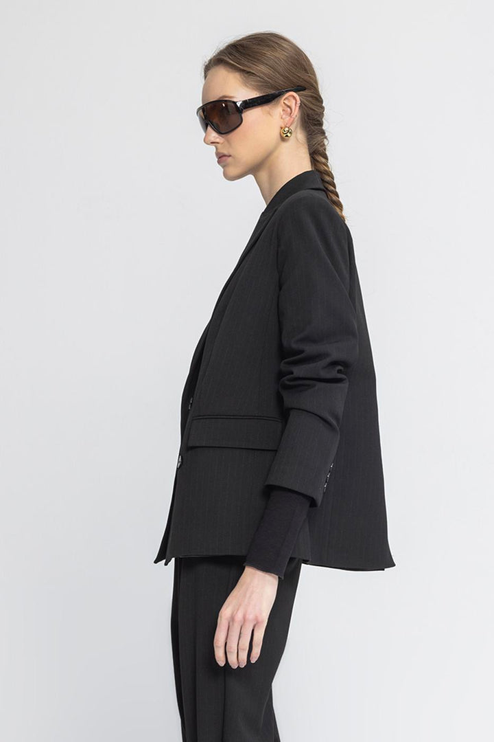 BSL Women Double Breasted Blazer Jacket - Kansas City