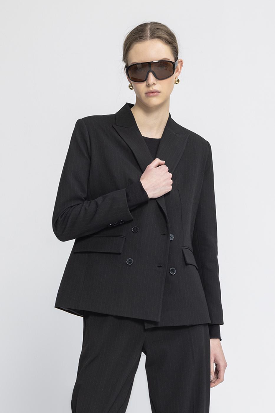 BSL Women Double Breasted Blazer Jacket - Kansas City