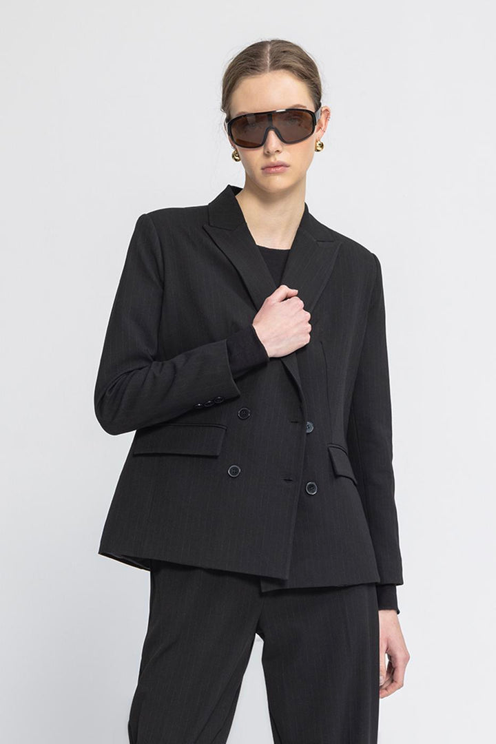 BSL Women Double Breasted Blazer Jacket - Kansas City