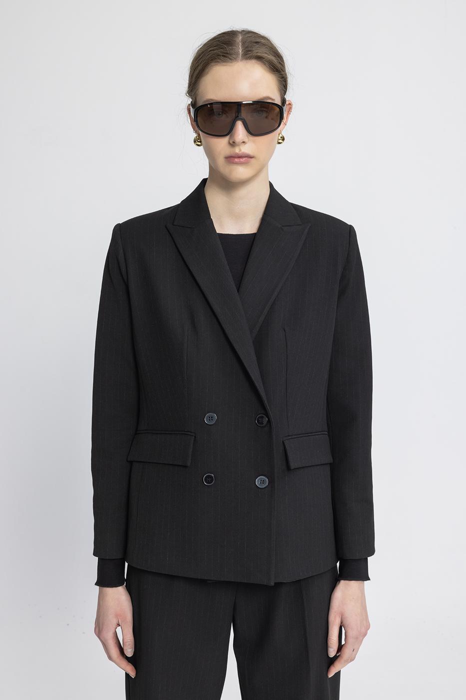 BSL Women Double Breasted Blazer Jacket - Kansas City