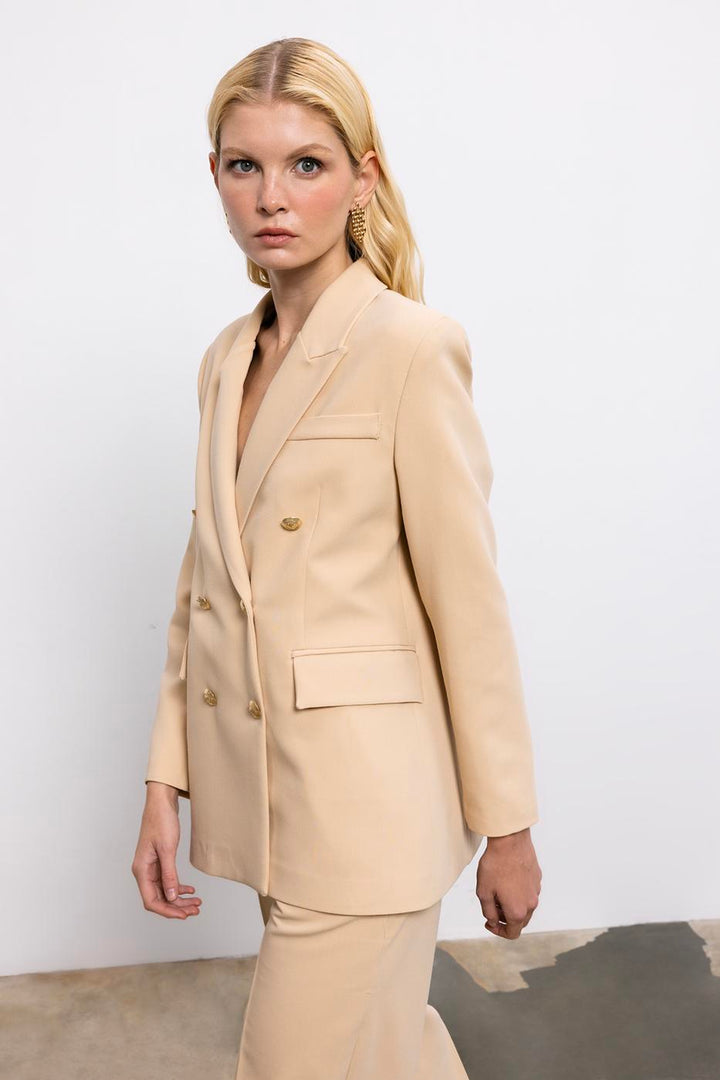 BSL Women Double Breasted Blazer Jacket - Wesseling