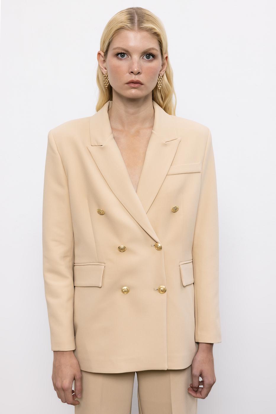 BSL Women Double Breasted Blazer Jacket - Wesseling
