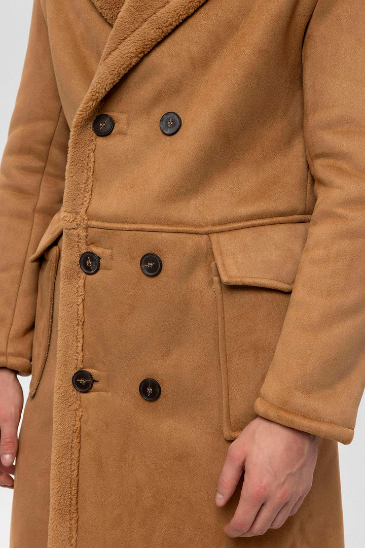 ANT Double Breasted Closure Lining Detailed Men's Coat - Dearborn