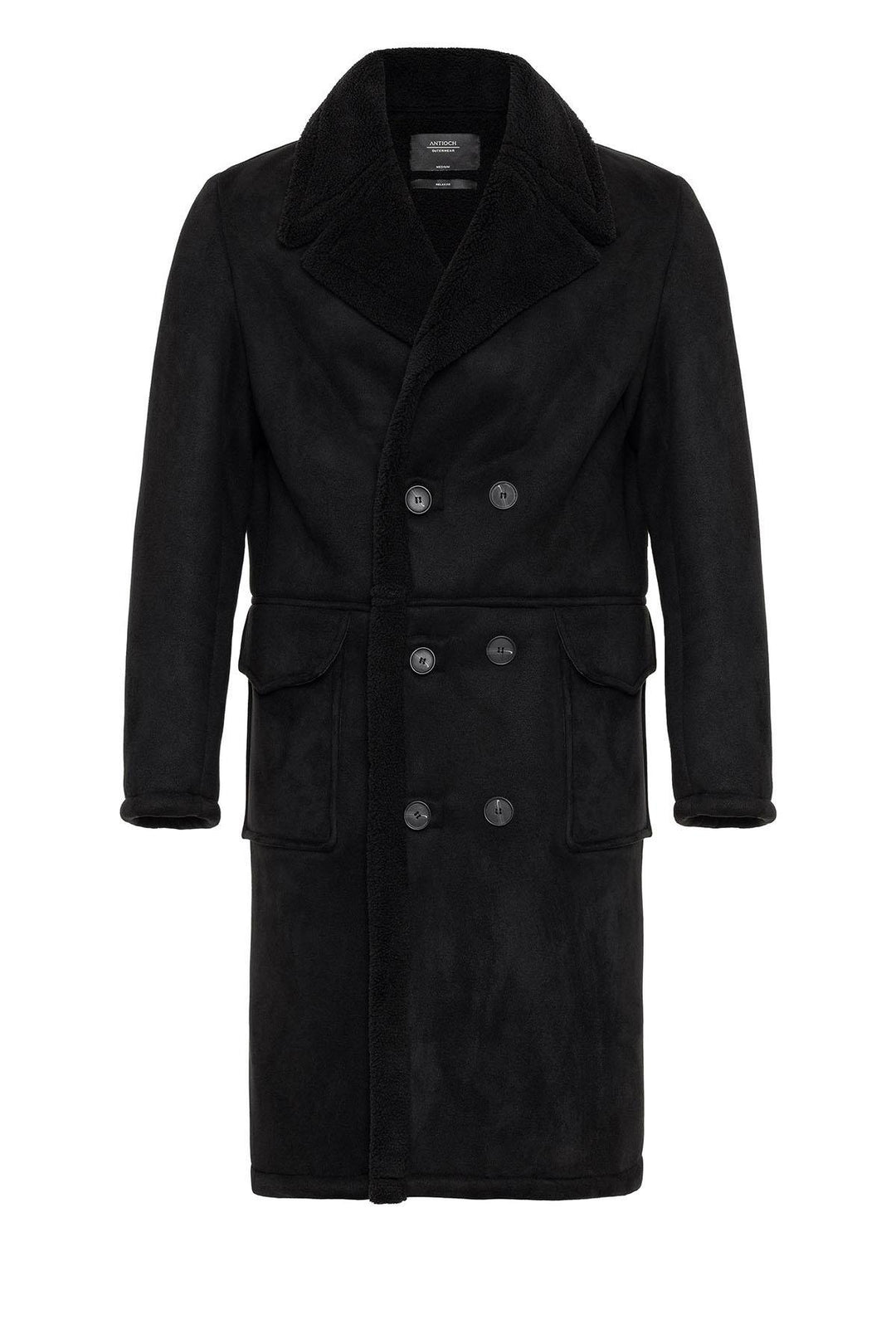 ANT Double Breasted Closure Lining Detailed Men's Coat - Goes