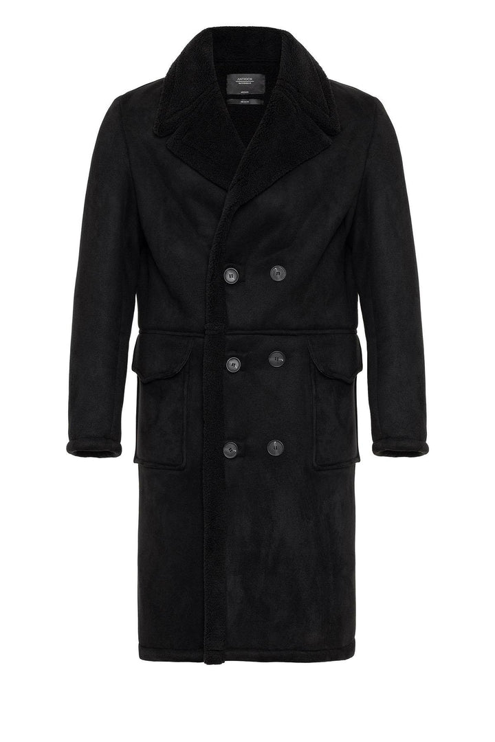 ANT Double Breasted Closure Lining Detailed Men's Coat - Goes