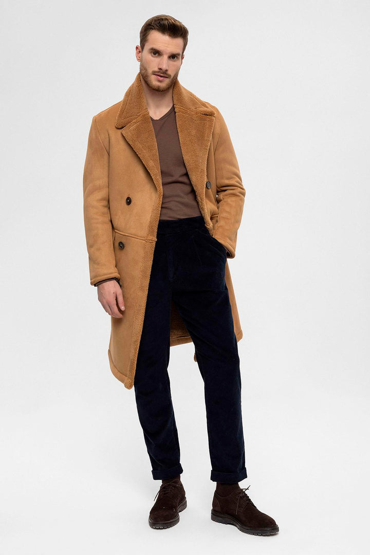 ANT Double Breasted Closure Lining Detailed Men's Coat - Dearborn