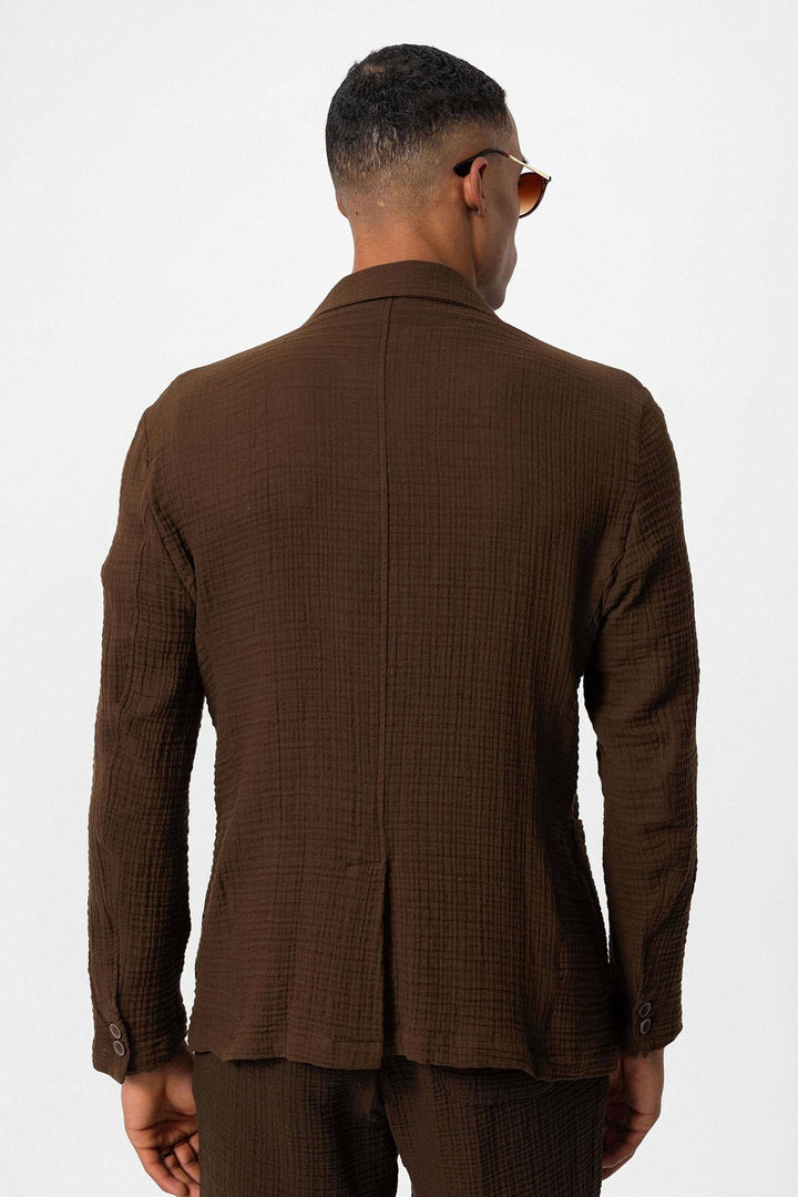 ANT Double-Breasted Unlined Men's Blazer Jacket - Skenderaj