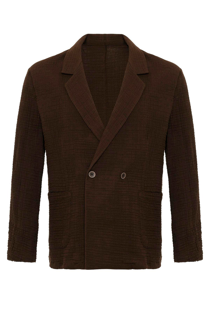 ANT Double-Breasted Unlined Men's Blazer Jacket - Skenderaj
