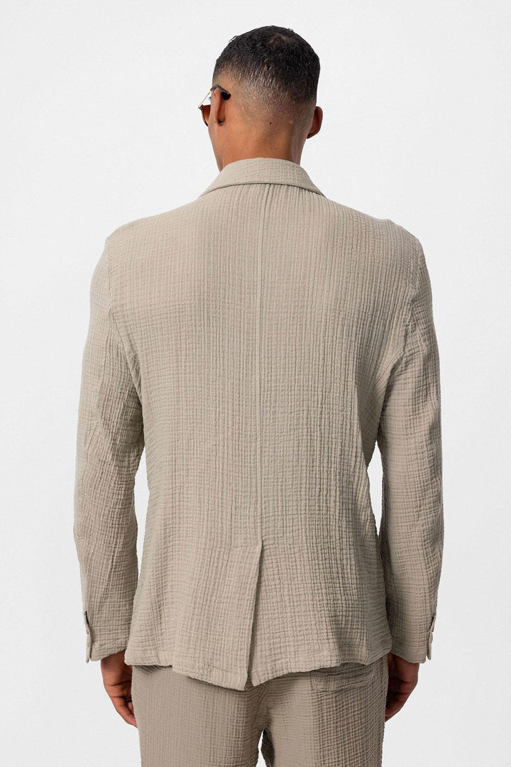 ANT Double-Breasted Unlined Men's Blazer Jacket - Golden Glades