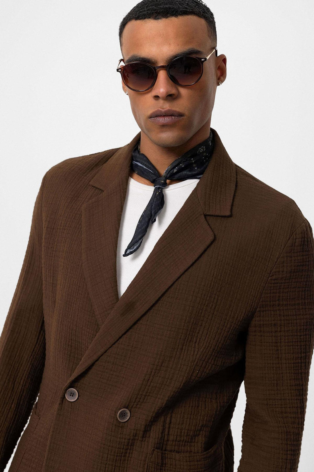 ANT Double-Breasted Unlined Men's Blazer Jacket - Skenderaj