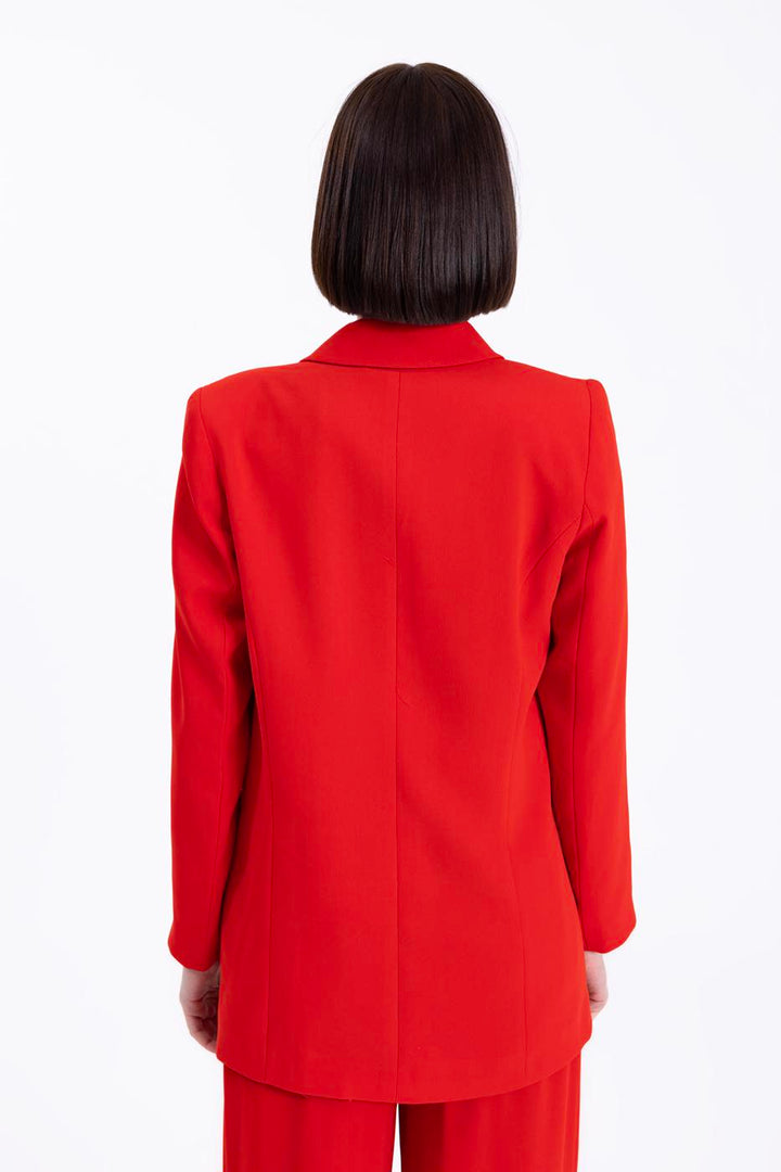BSL Women Double Breasted Blazer Jacket - Cwmbran