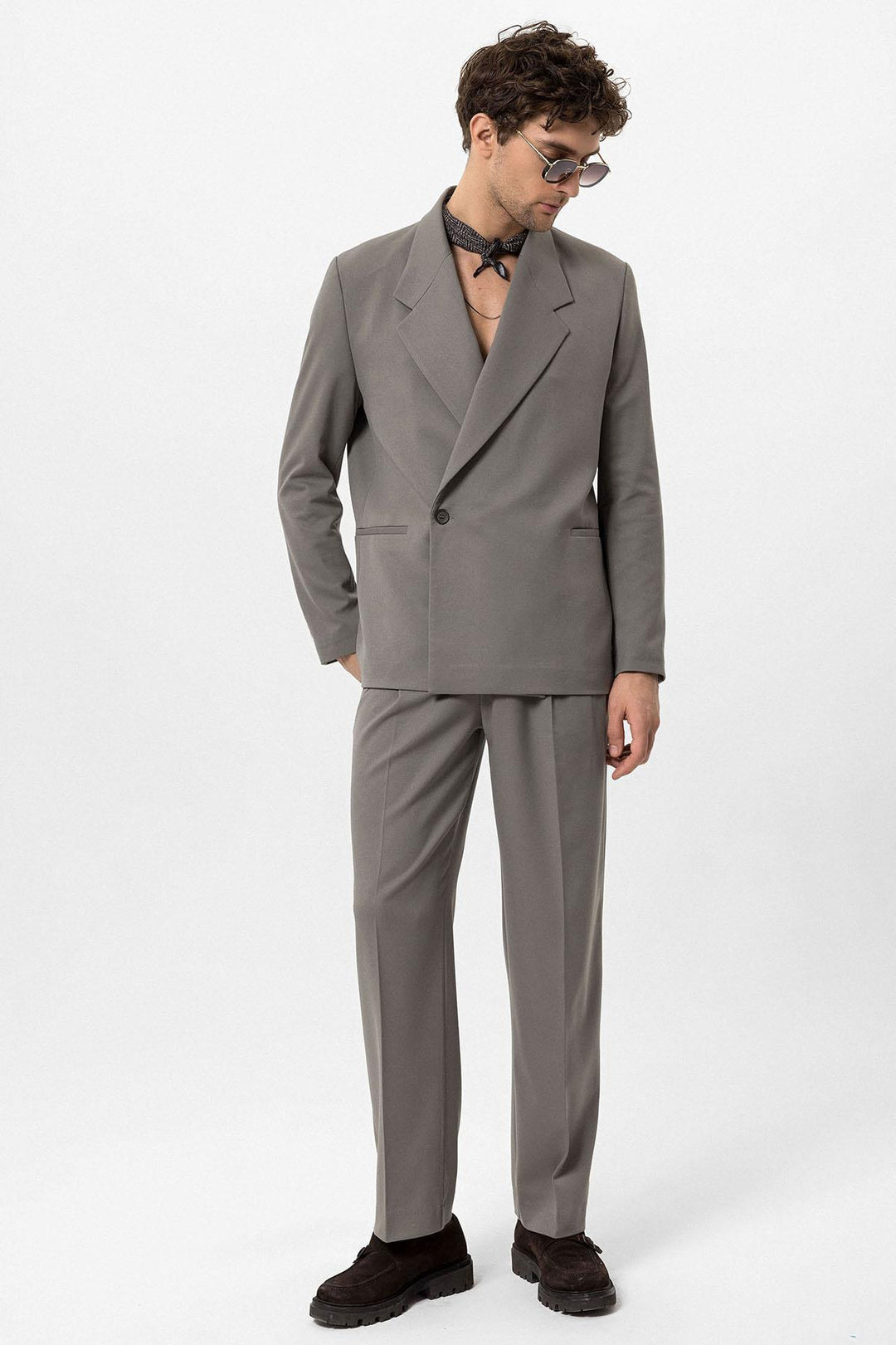 ANT Double-Breasted Men's Blazer Jacket with Flap Pocket - Badalona