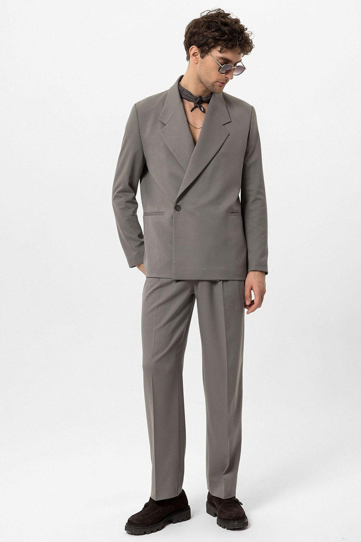 ANT Double-Breasted Men's Blazer Jacket with Flap Pocket - Badalona