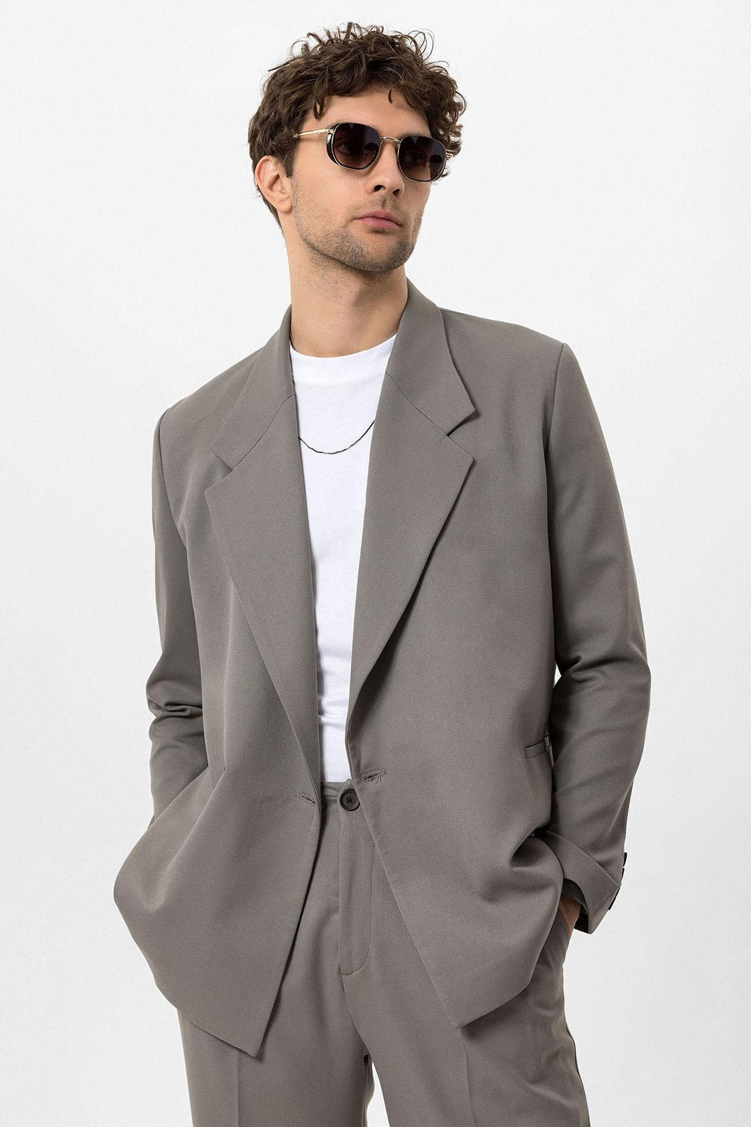 ANT Double-Breasted Men's Blazer Jacket with Flap Pocket - Badalona