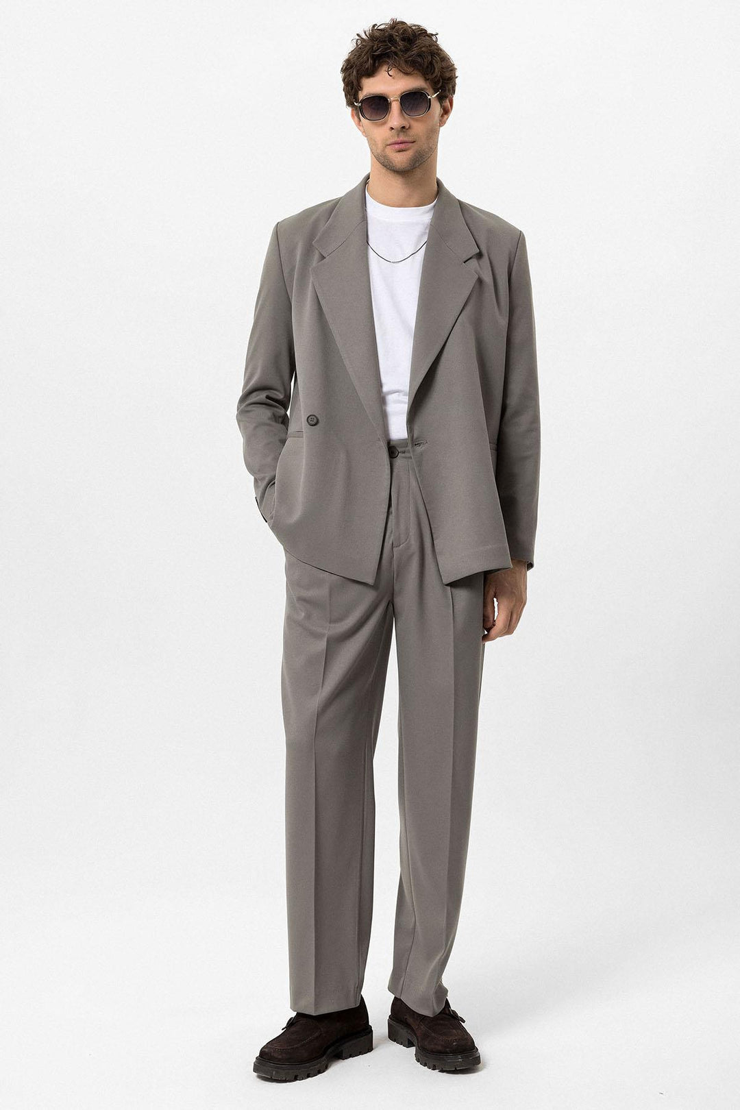 ANT Double-Breasted Men's Blazer Jacket with Flap Pocket - Badalona