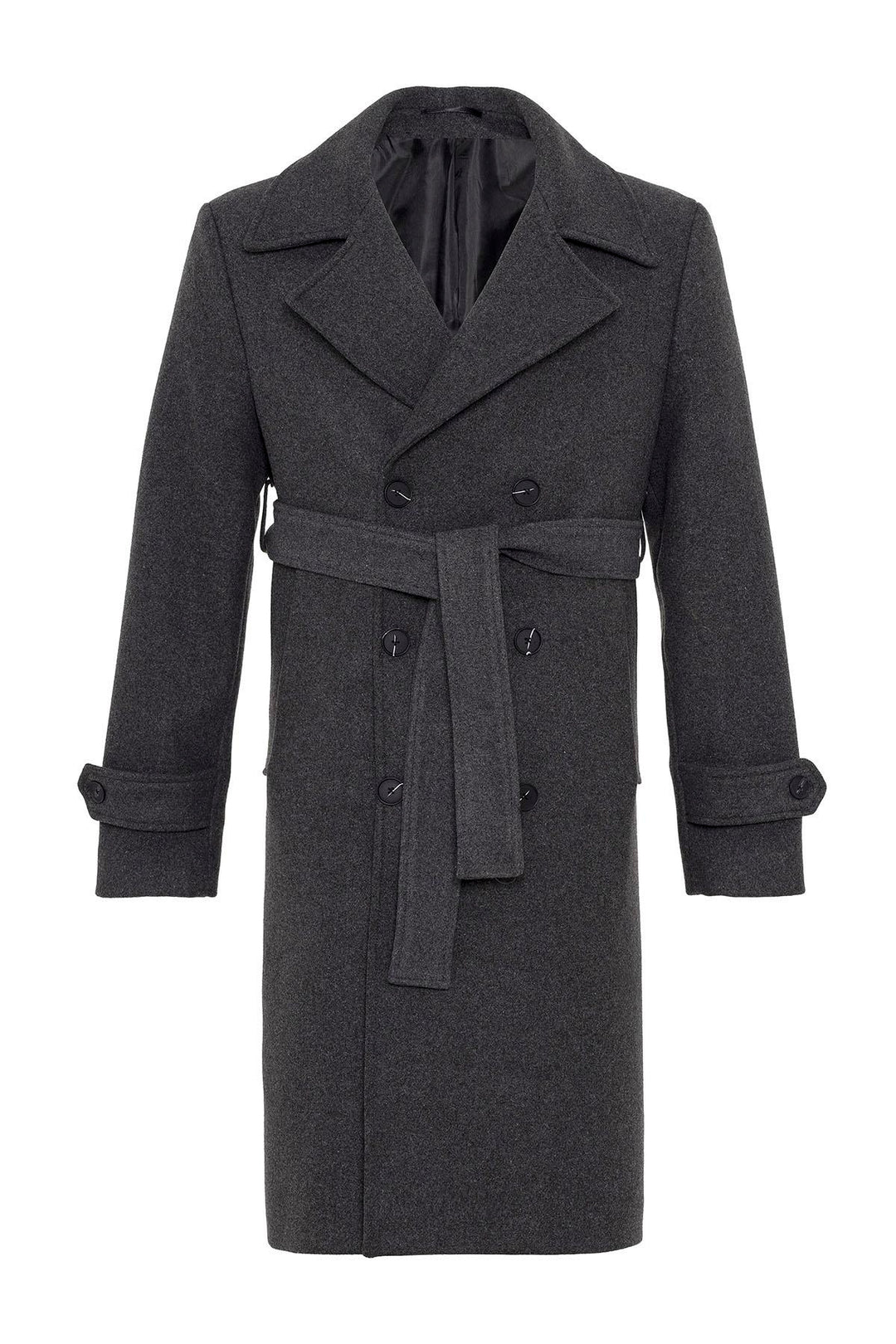 ANT Double Breasted Closure Belt Men's Coat - Springfield