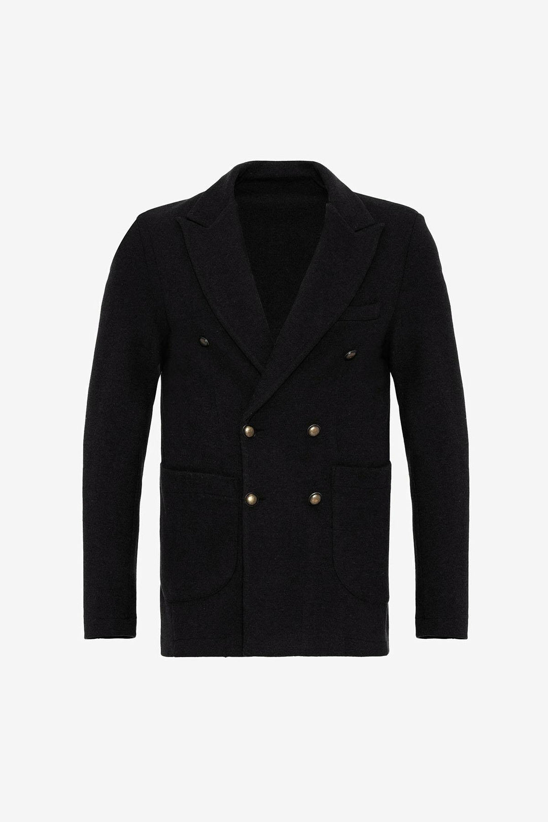 ANT Double-Breasted Knitwear Men's Blazer Jacket - Pryluky