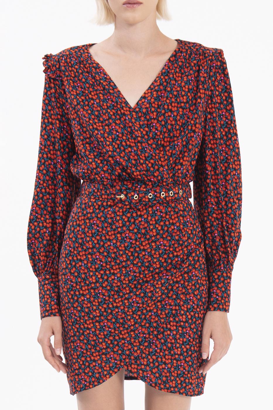 BSL Women Double-breasted Balloon Sleeve Mini Dress - West Bromwich