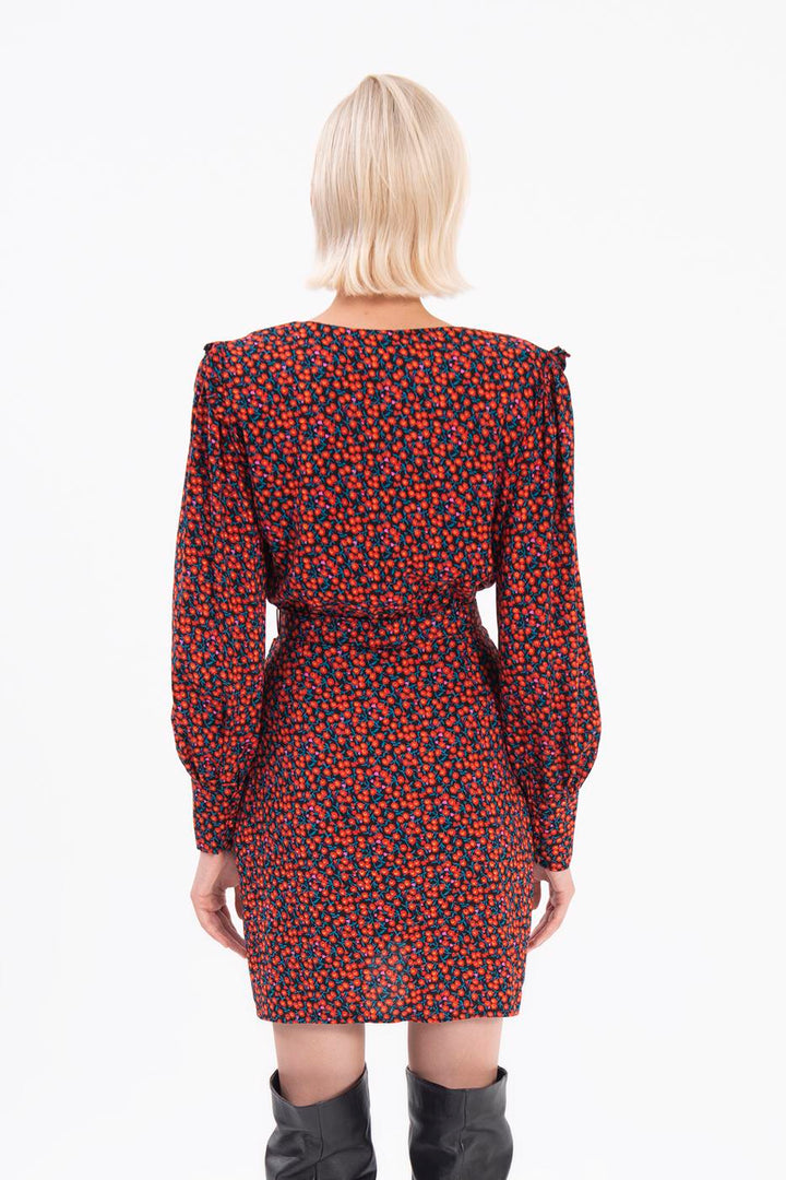 BSL Women Double-breasted Balloon Sleeve Mini Dress - West Bromwich
