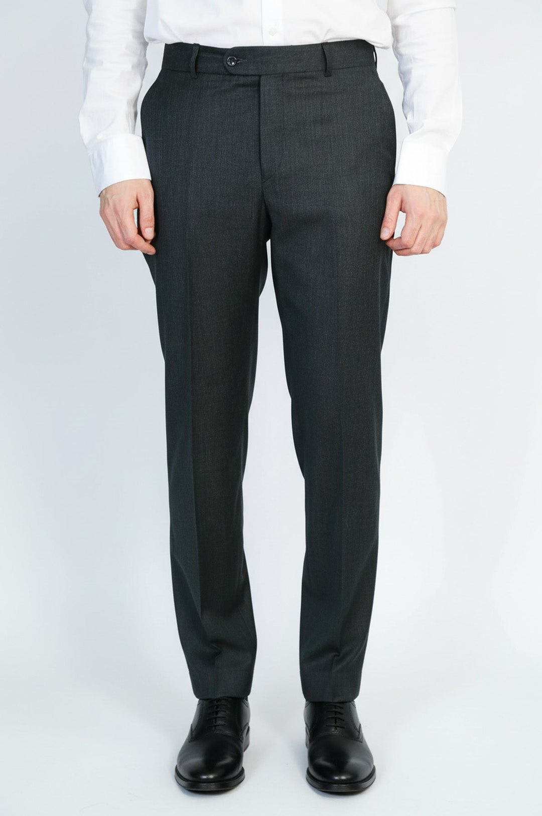 WSS Slim Fit Plain Black Classic Men's Trousers –  - Wunstorf