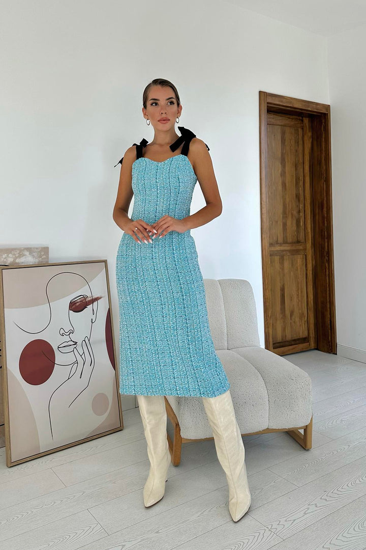 ELS Ribbon Dress - Blue - Sevran