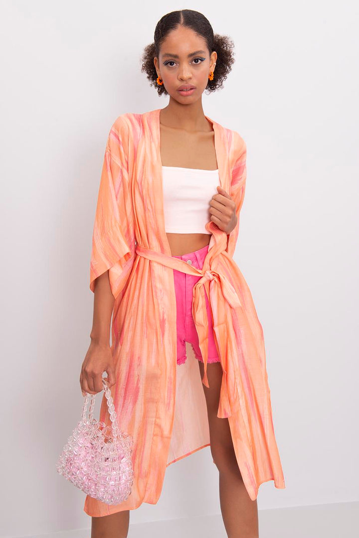 BSL Women Mini Kimono with Belt - Saint-Herblain