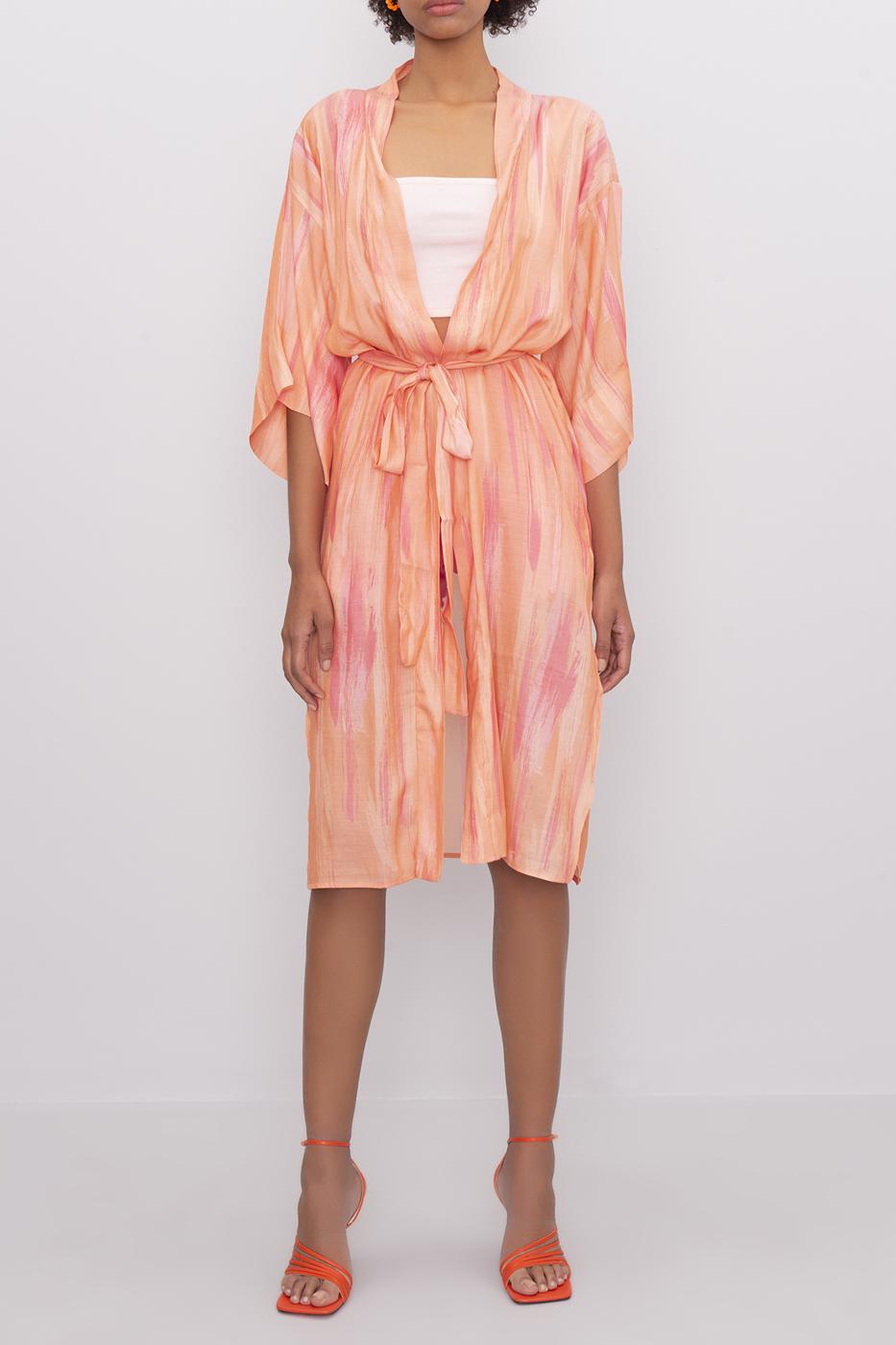 BSL Women Mini Kimono with Belt - Saint-Herblain