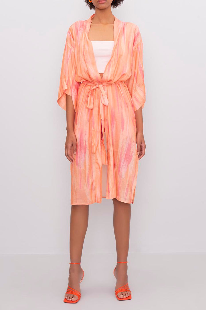 BSL Women Mini Kimono with Belt - Saint-Herblain