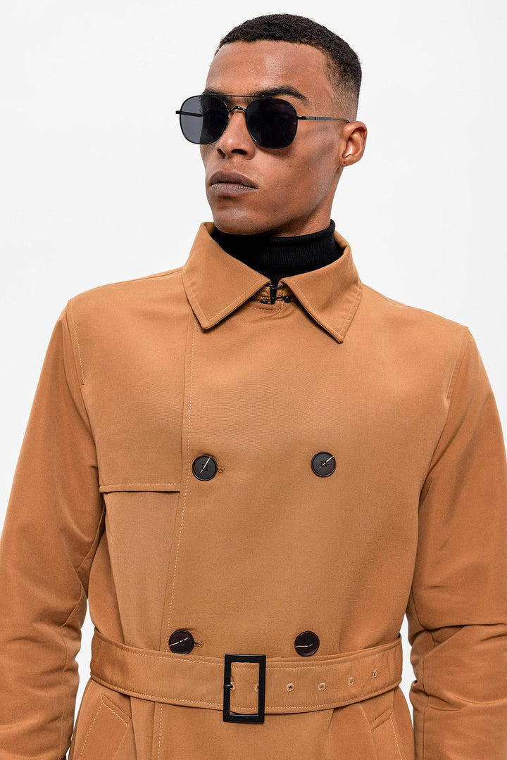 ANT Belted Double Breasted Trench Coat - Kardítsa