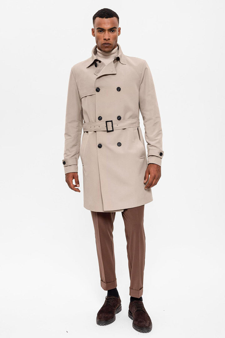 ANT Belted Double Breasted Trench Coat - San Angelo