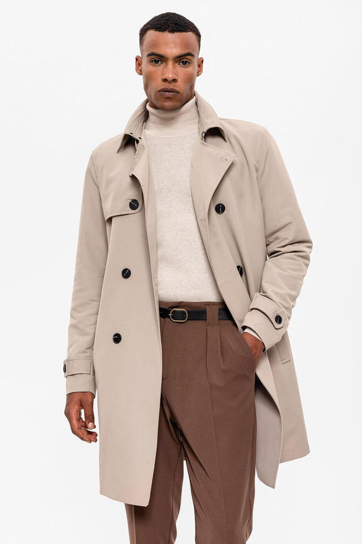 ANT Belted Double Breasted Trench Coat - San Angelo