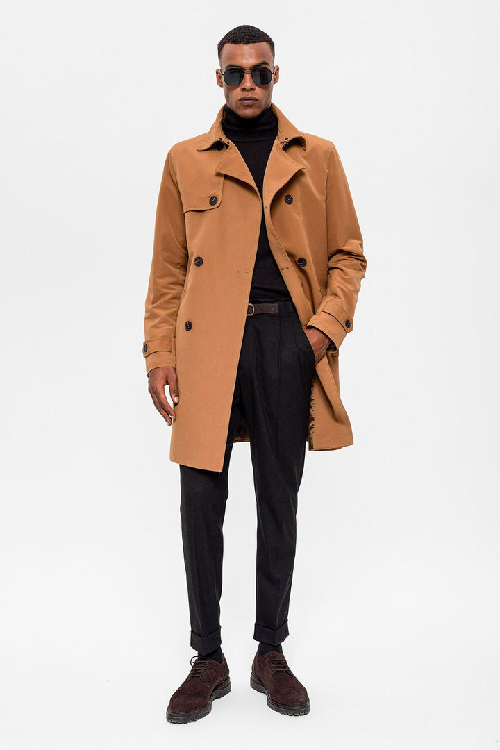 ANT Belted Double Breasted Trench Coat - Kardítsa