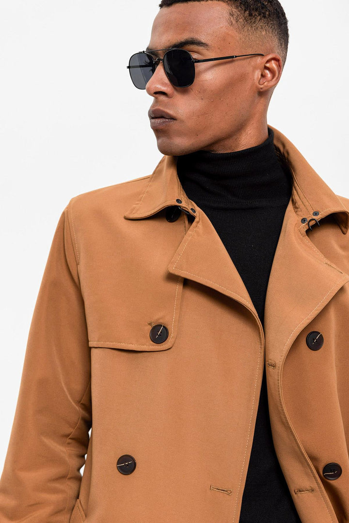 ANT Belted Double Breasted Trench Coat - Kardítsa