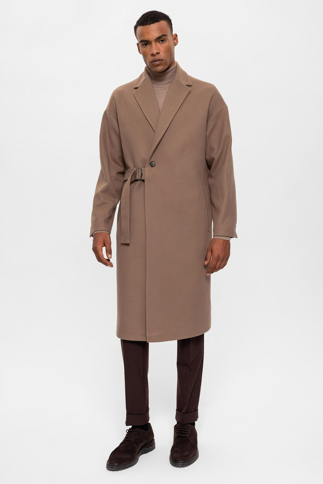 ANT Belted Oversize Men's Coat - Temple
