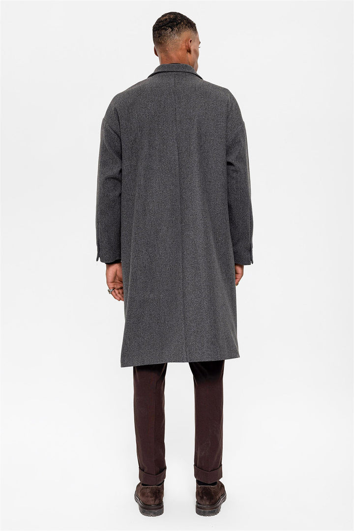 ANT Belted Oversize Men's Coat - Chalkída