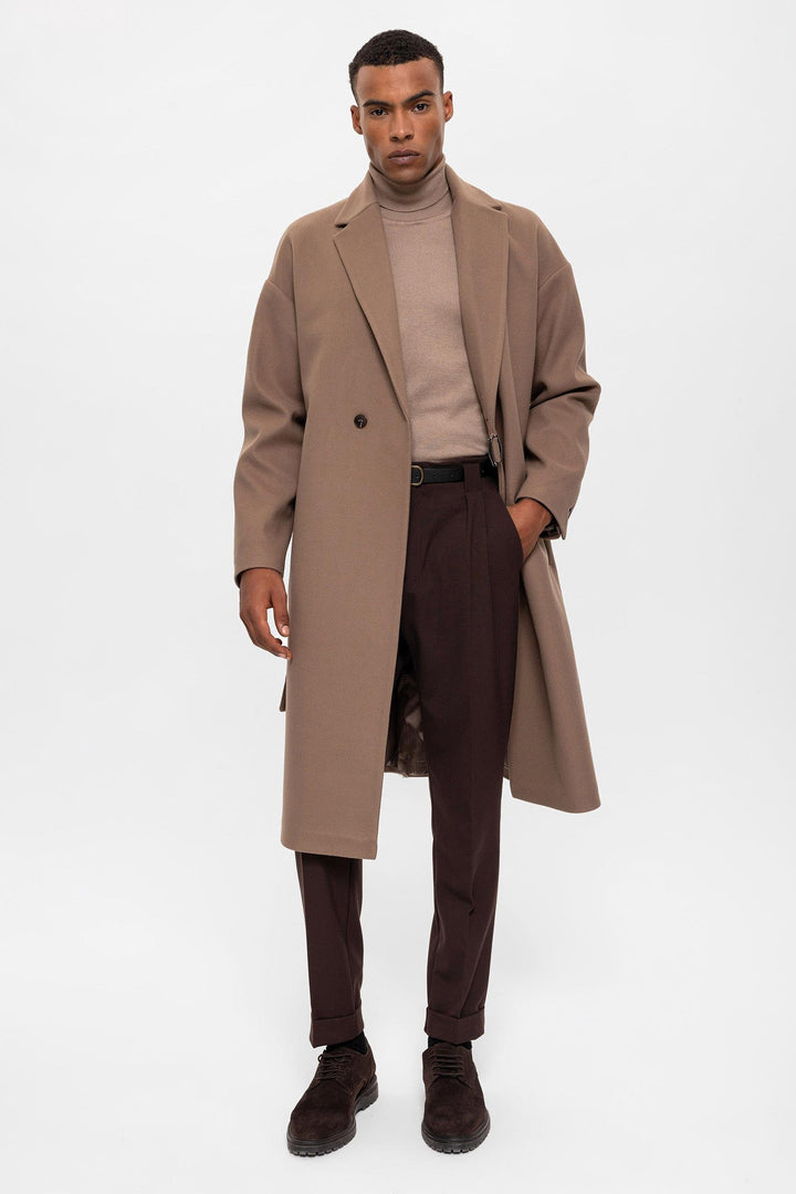 ANT Belted Oversize Men's Coat - Temple
