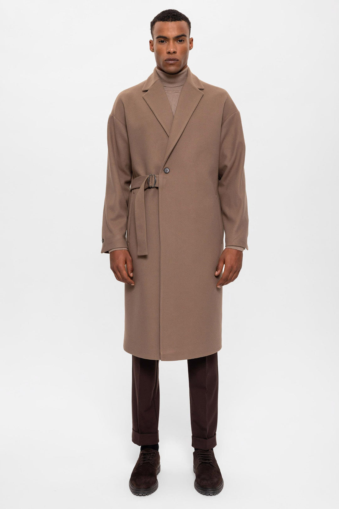 ANT Belted Oversize Men's Coat - Temple