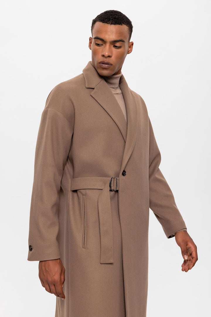 ANT Belted Oversize Men's Coat - Temple