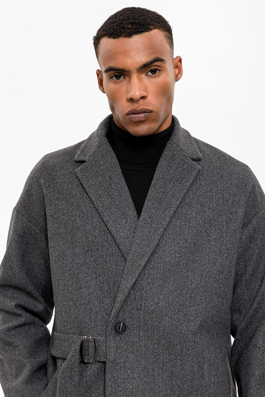 ANT Belted Oversize Men's Coat - Chalkída