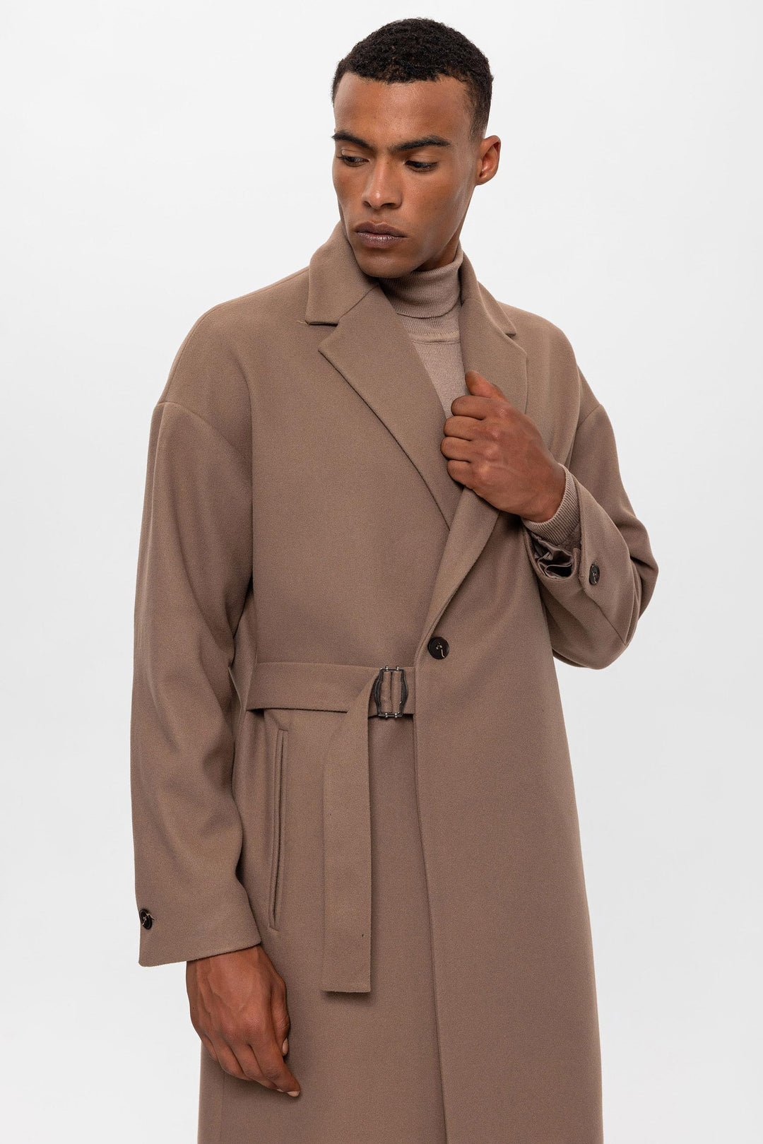 ANT Belted Oversize Men's Coat - Temple