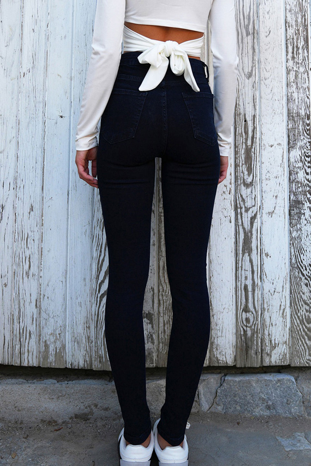 Navy Blue 5-Pocket Slim Fit Jeans BCHNW-251186 - Heerhugowaard