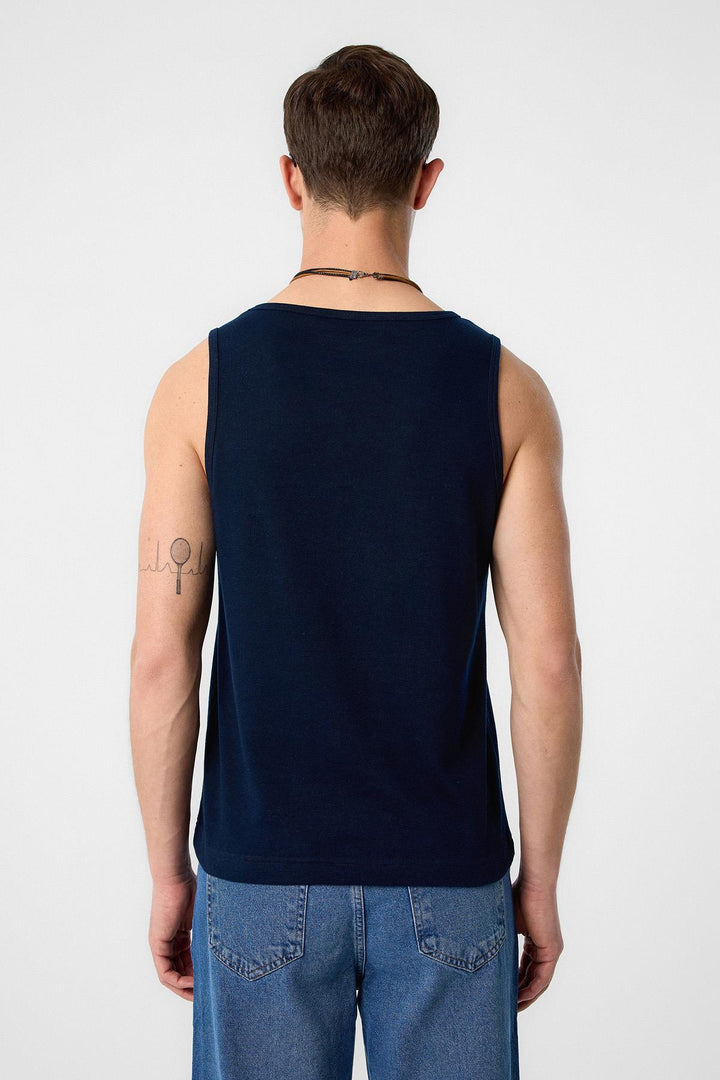 ANT Antioch Blue Basic Men's Tank Top - Kateríni