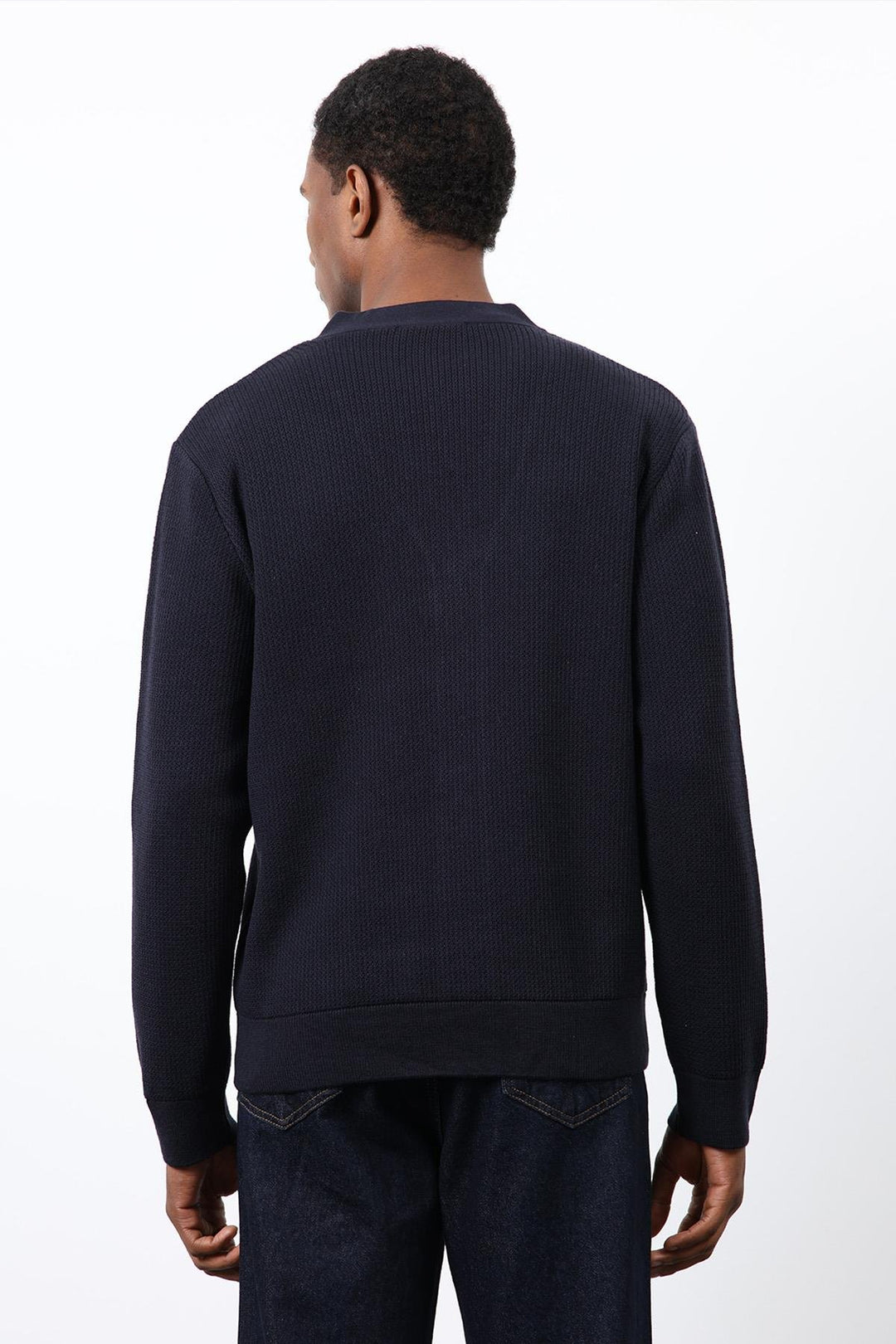 ANT Antioch Navy Blue Basic Men's Cardigan - Thionville
