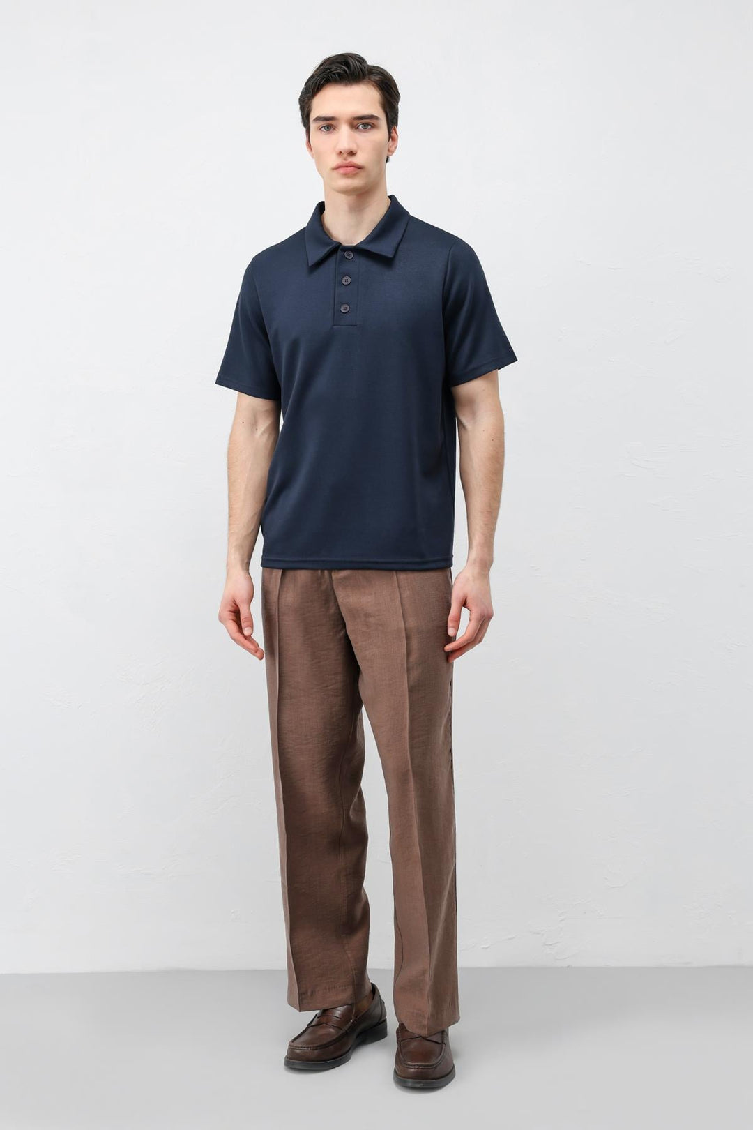 ANT Antioch Lacivert Basic Polo Yaka Erkek T-Shirt - Westminster