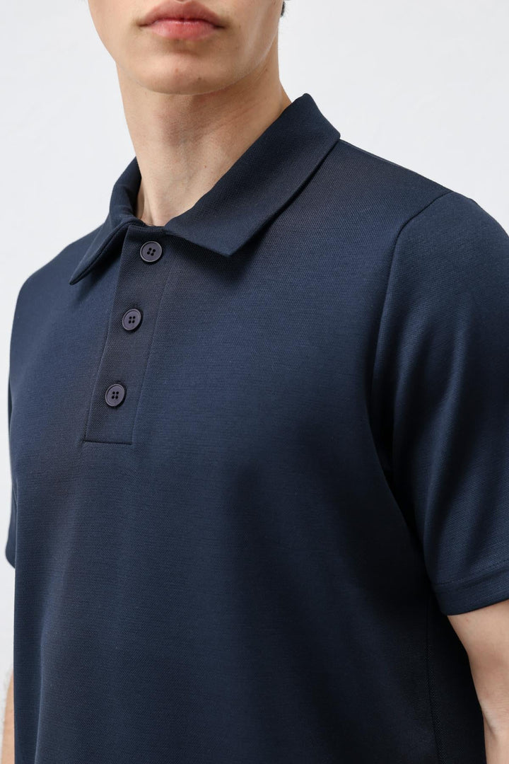 ANT Antioch Lacivert Basic Polo Yaka Erkek T-Shirt - Westminster