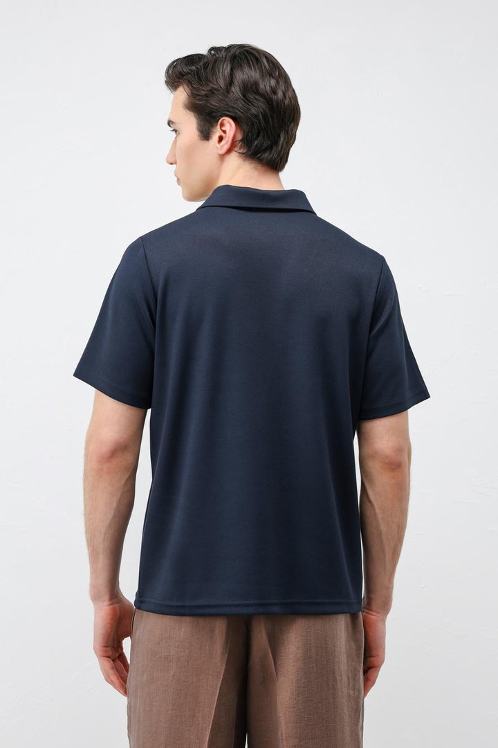 ANT Antioch Lacivert Basic Polo Yaka Erkek T-Shirt - Westminster