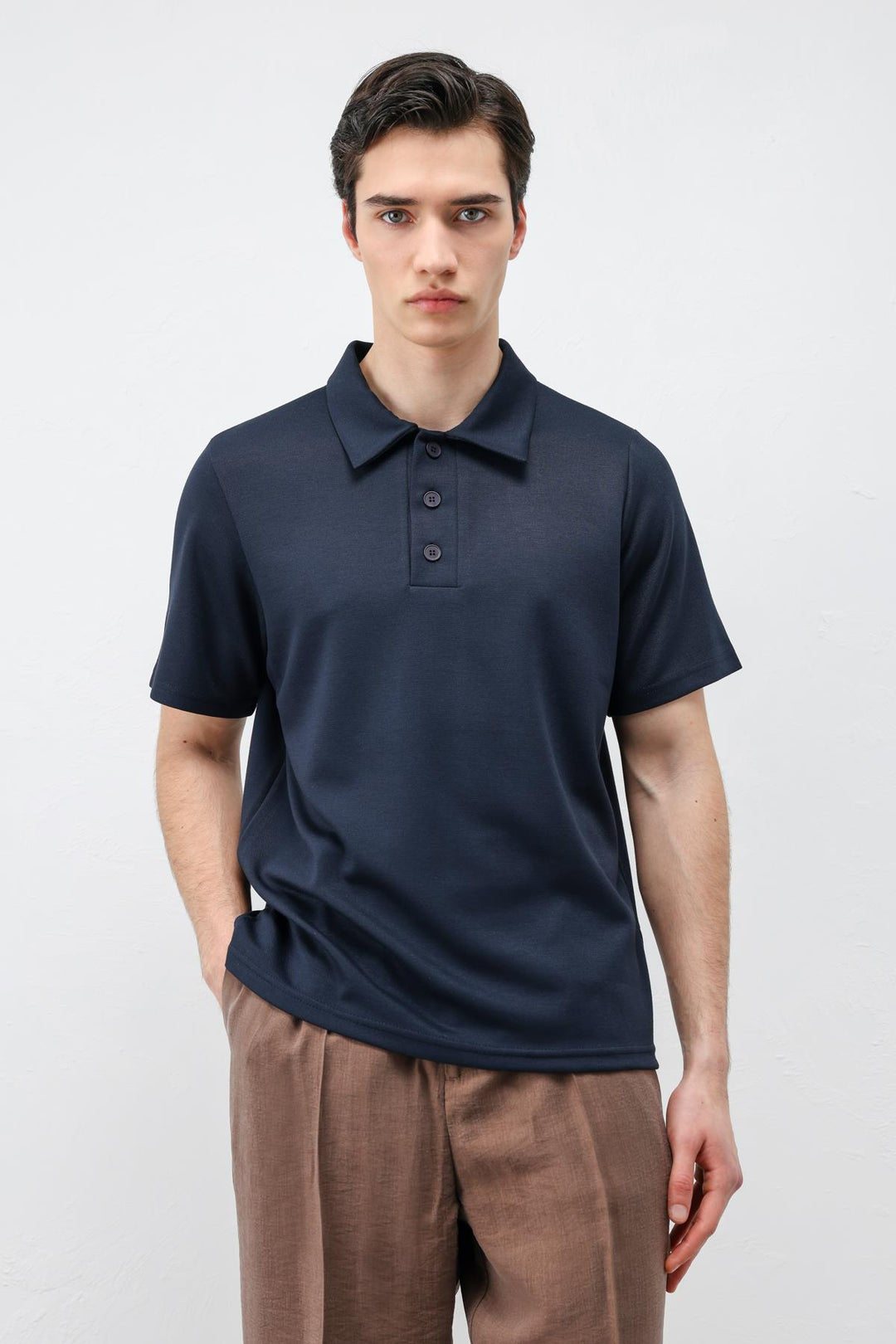 ANT Antioch Lacivert Basic Polo Yaka Erkek T-Shirt - Westminster
