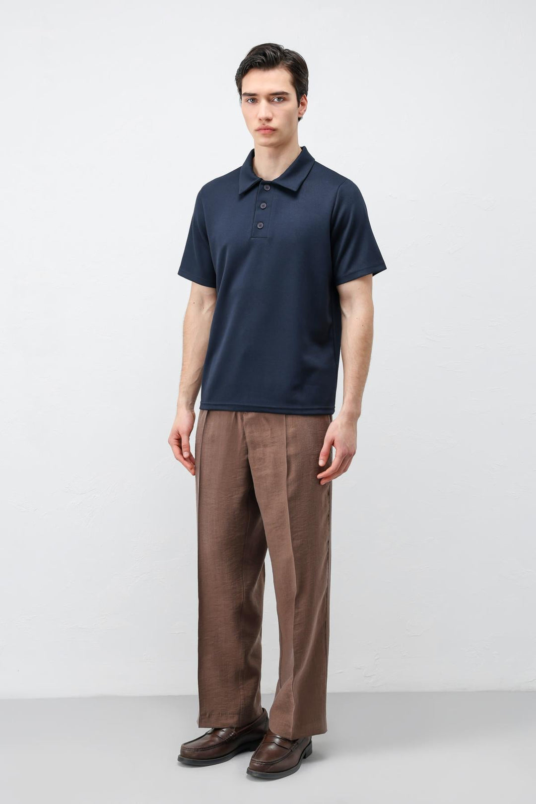 ANT Antioch Lacivert Basic Polo Yaka Erkek T-Shirt - Westminster