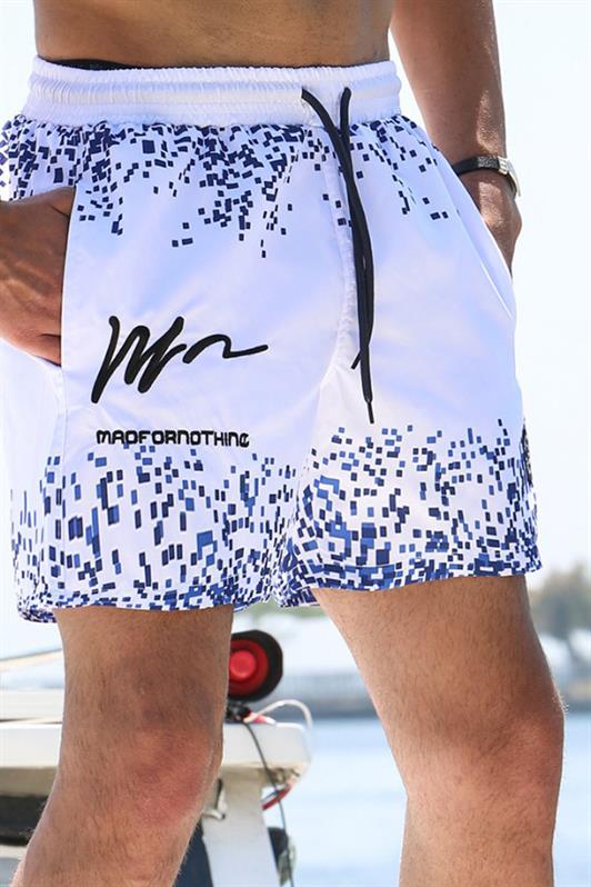 MDX Navy Printed Pocketed Swim Shorts 5782 - Jacksonville