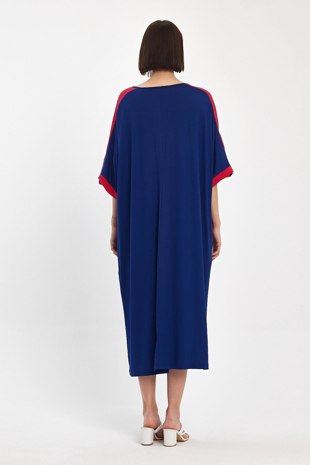 Maxi Boy Navy Printed Woven Viscose Dress BCVL-251066 - Klaipėda